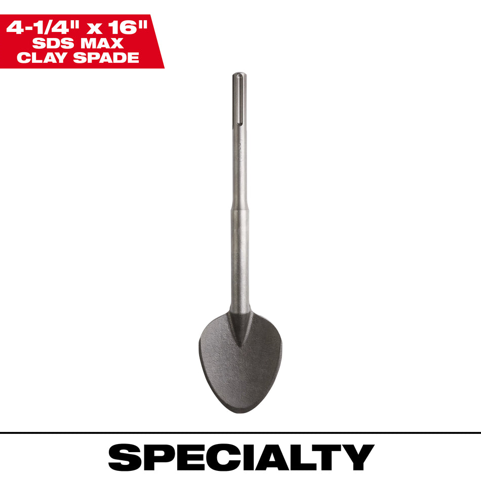 Milwaukee 48-62-4094, SDS MAX 4.25"X16" Clay Spade