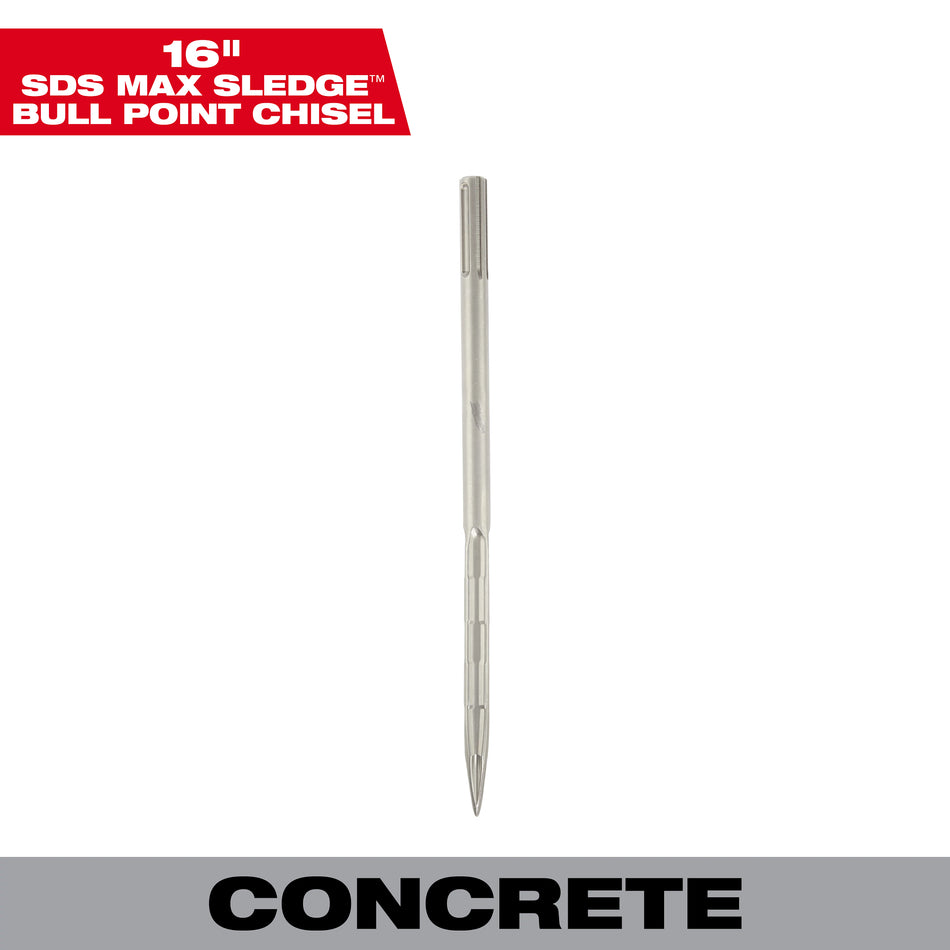 Milwaukee 48-62-4250, 16" SDS-Max Self-Sharpening Bull Point