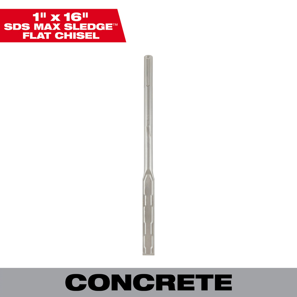 Milwaukee 48-62-4252, 1" x 16" SDS-Max Self-Sharpening Flat Chisel