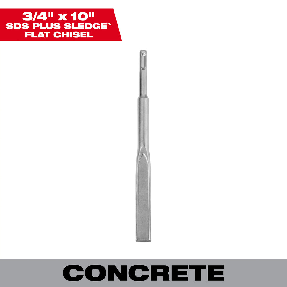 Milwaukee 48-62-6052, SDS-PLUS SLEDGE 3/4'' X 10'' Flat Chisel