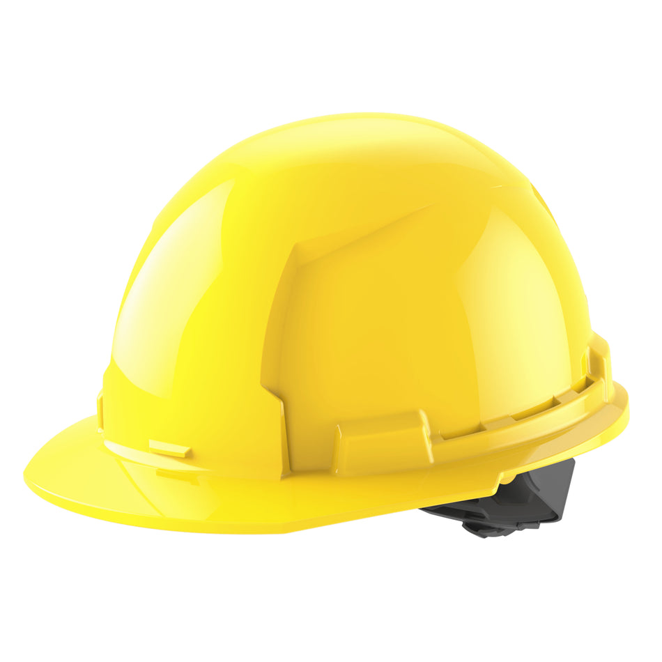 Milwaukee 48-73-1102, BOLT™ Yellow Front Brim Hard Hat w/4pt Ratcheting Suspension (USA) - Type 1, Class E