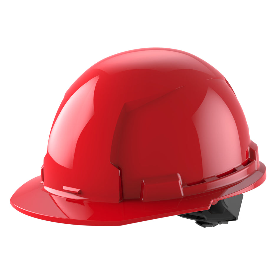 Milwaukee 48-73-1108, BOLT™ Red Front Brim Hard Hat w/4pt Ratcheting Suspension (USA) - Type 1, Class E