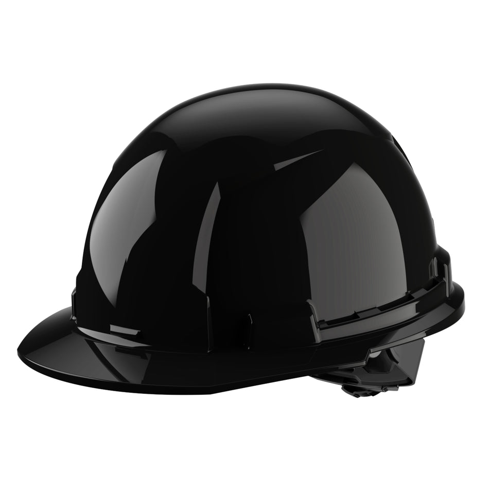 Milwaukee 48-73-1110, BOLT™ Black Front Brim Hard Hat w/4pt Ratcheting Suspension (USA) - Type 1, Class E