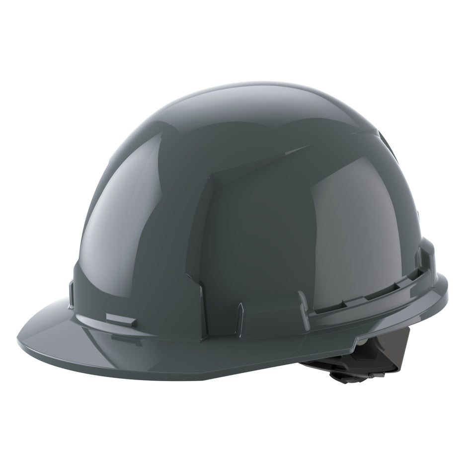 Milwaukee 48-73-1114, BOLT™ Gray Front Brim Hard Hat w/4pt Ratcheting Suspension (USA) - Type 1, Class E