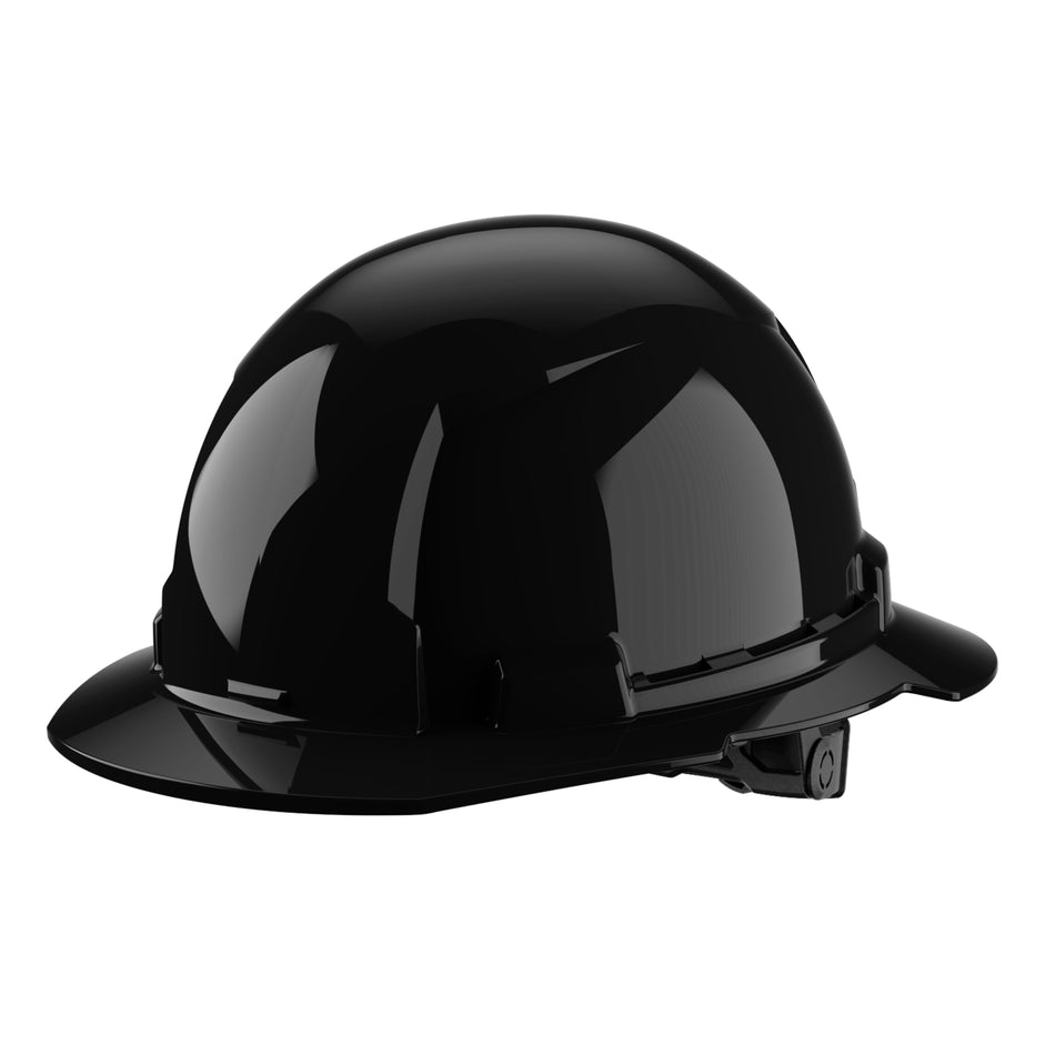 Milwaukee 48-73-1131, BOLT™ Black Full Brim Hard Hat w/6pt Ratcheting Suspension (USA) - Type 1, Class E