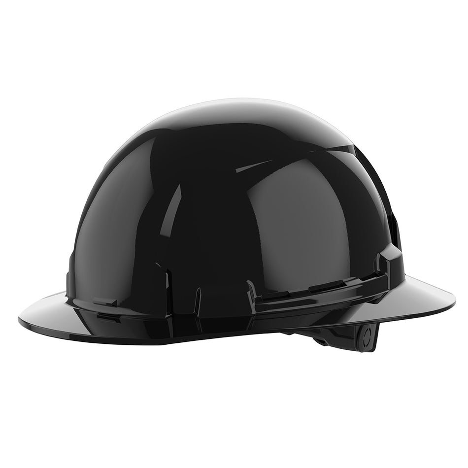 Milwaukee 48-73-1131, BOLT™ Black Full Brim Hard Hat w/6pt Ratcheting Suspension (USA) - Type 1, Class E