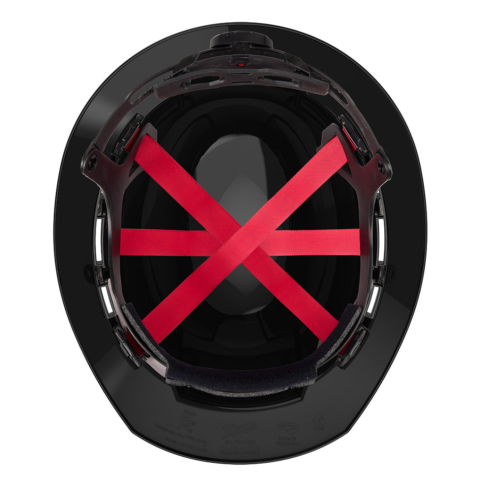 Milwaukee 48-73-1131, BOLT™ Black Full Brim Hard Hat w/6pt Ratcheting Suspension (USA) - Type 1, Class E