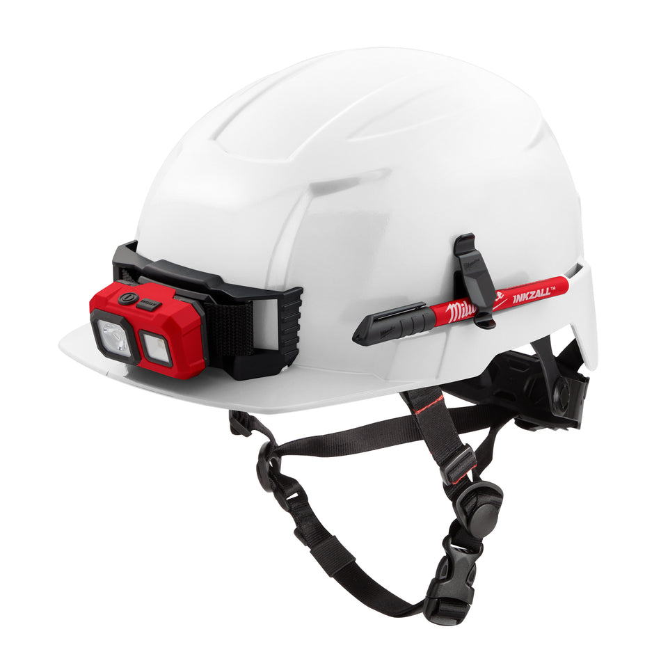 Milwaukee 48-73-1321, BOLT™ White Front Brim Safety Helmet (USA) - Type 2, Class E