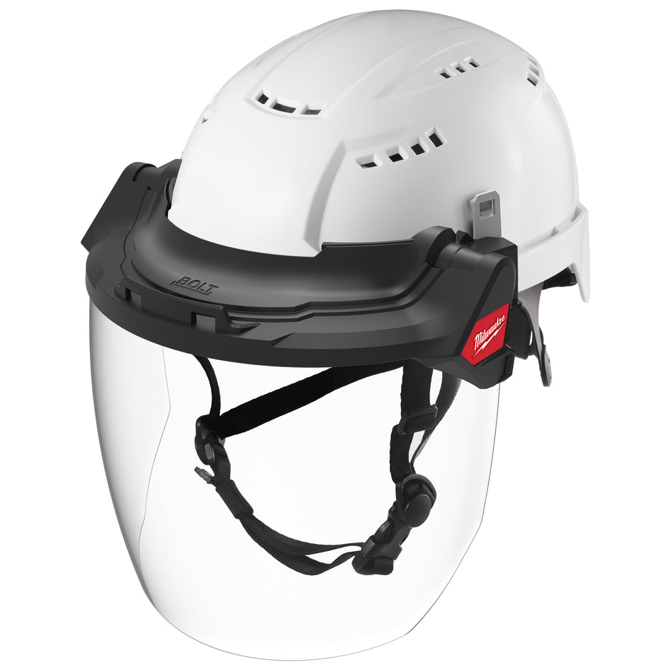 Milwaukee 48-73-1422, BOLT™ Gasketed Full Face Shield - Clear Dual Coat Lens (Compatible with Milwaukee® BOLT™ Safety Helmets & BOLT™ Hard Hats)