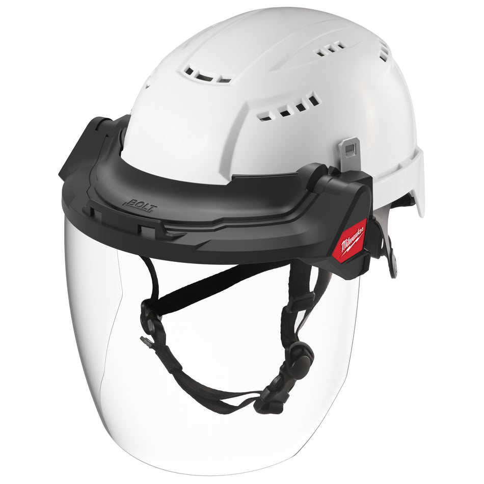 Milwaukee 48-73-1422, BOLT™ Gasketed Full Face Shield - Clear Dual Coat Lens (Compatible with Milwaukee® BOLT™ Safety Helmets & BOLT™ Hard Hats)