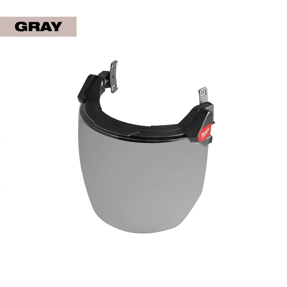 Milwaukee 48-73-1425, BOLT™ Full Face Shield - Gray Dual Coat Lens (Compatible with Milwaukee® Safety Helmets & Hard Hats)