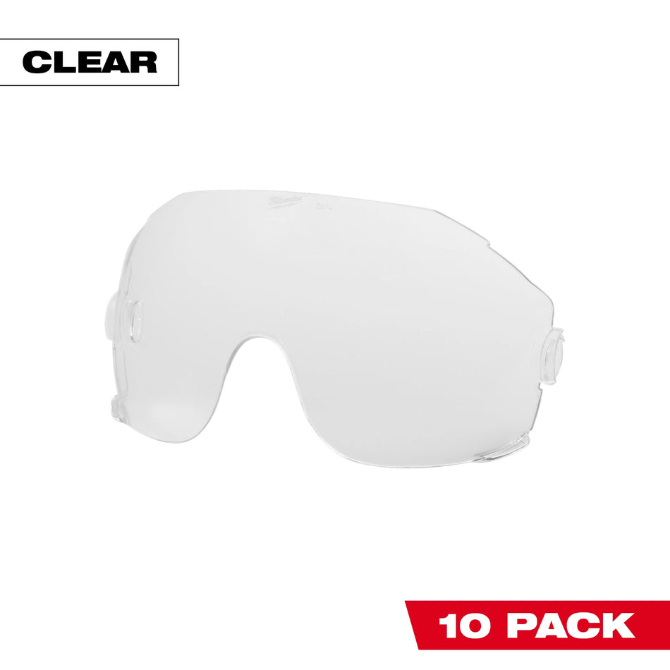 Milwaukee 48-73-1451, 10pk Clear Eye Visor Replacement Lenses