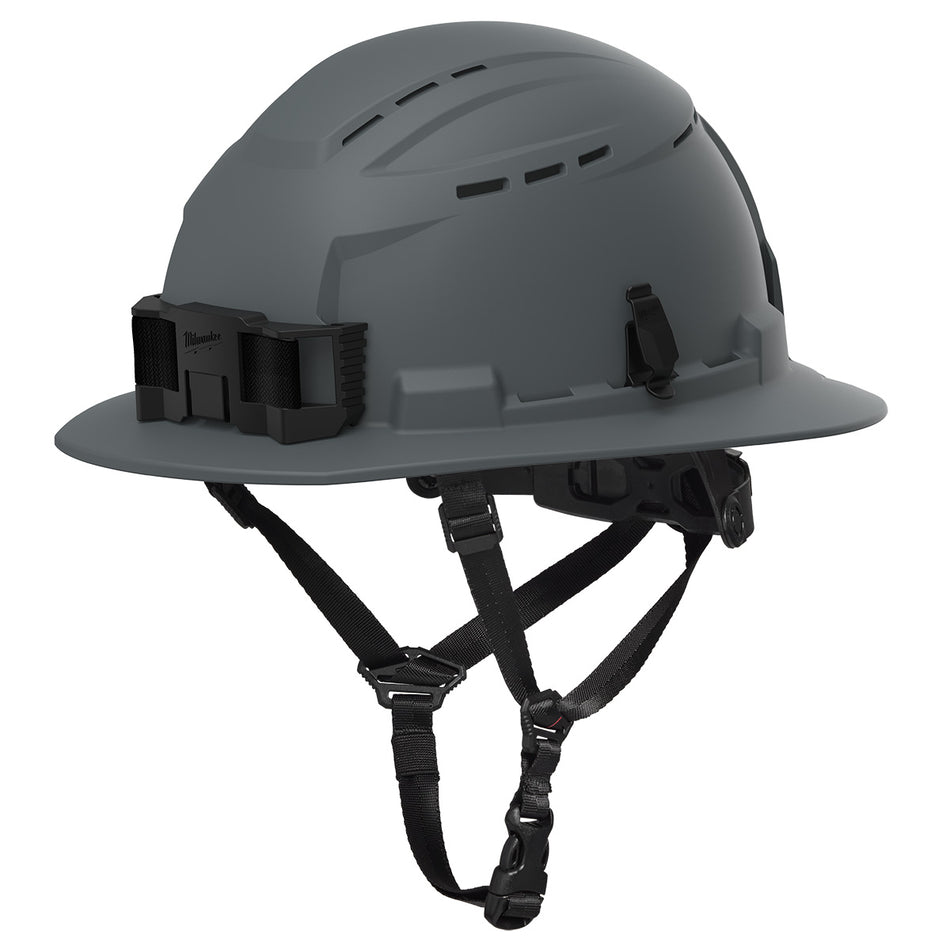 Milwaukee 48-73-1664, BOLT™ Gray Full Brim Vented Safety Helmet – Type 2, Class C