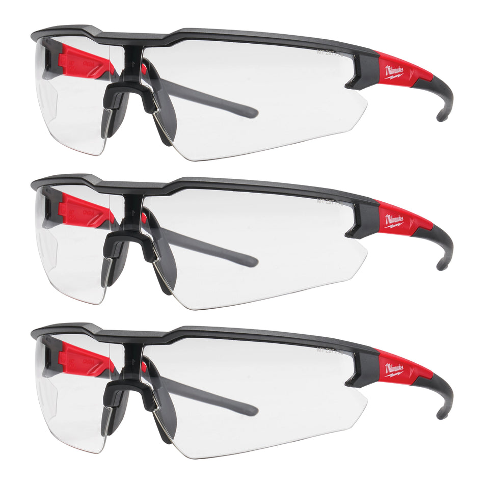Milwaukee 48-73-2052, Clear Anti-Scratch Safety Glasses (3 pack)