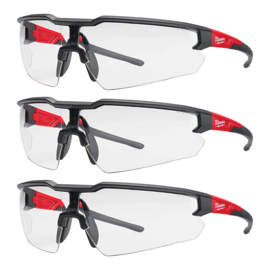 Milwaukee 48-73-2052, Clear Anti-Scratch Safety Glasses (3 pack)