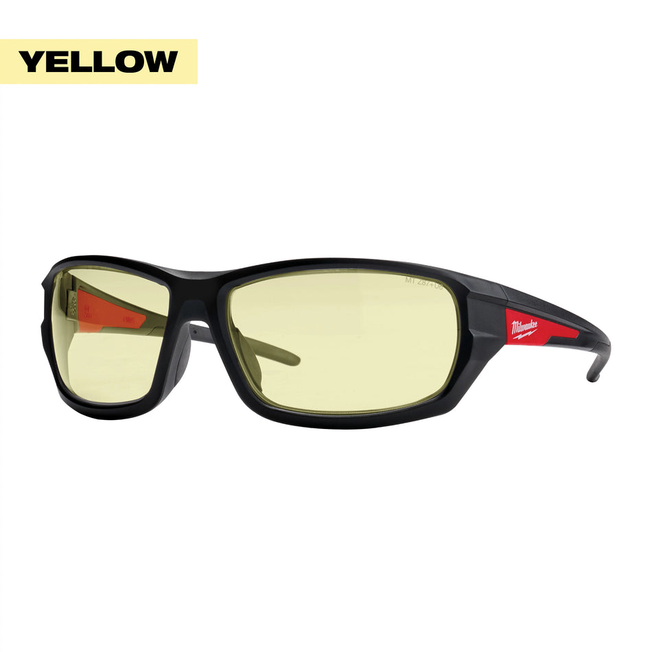 Milwaukee 48-73-2120, Performance Safety Glasses - Yellow Fog-Free Lenses
