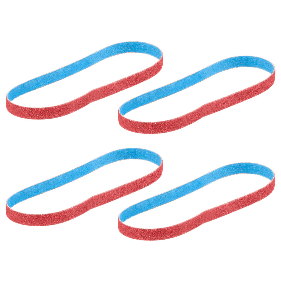 Milwaukee 48-80-7060, 3/8” x 13” 60 Grit Bandfile Belts – 4 pack