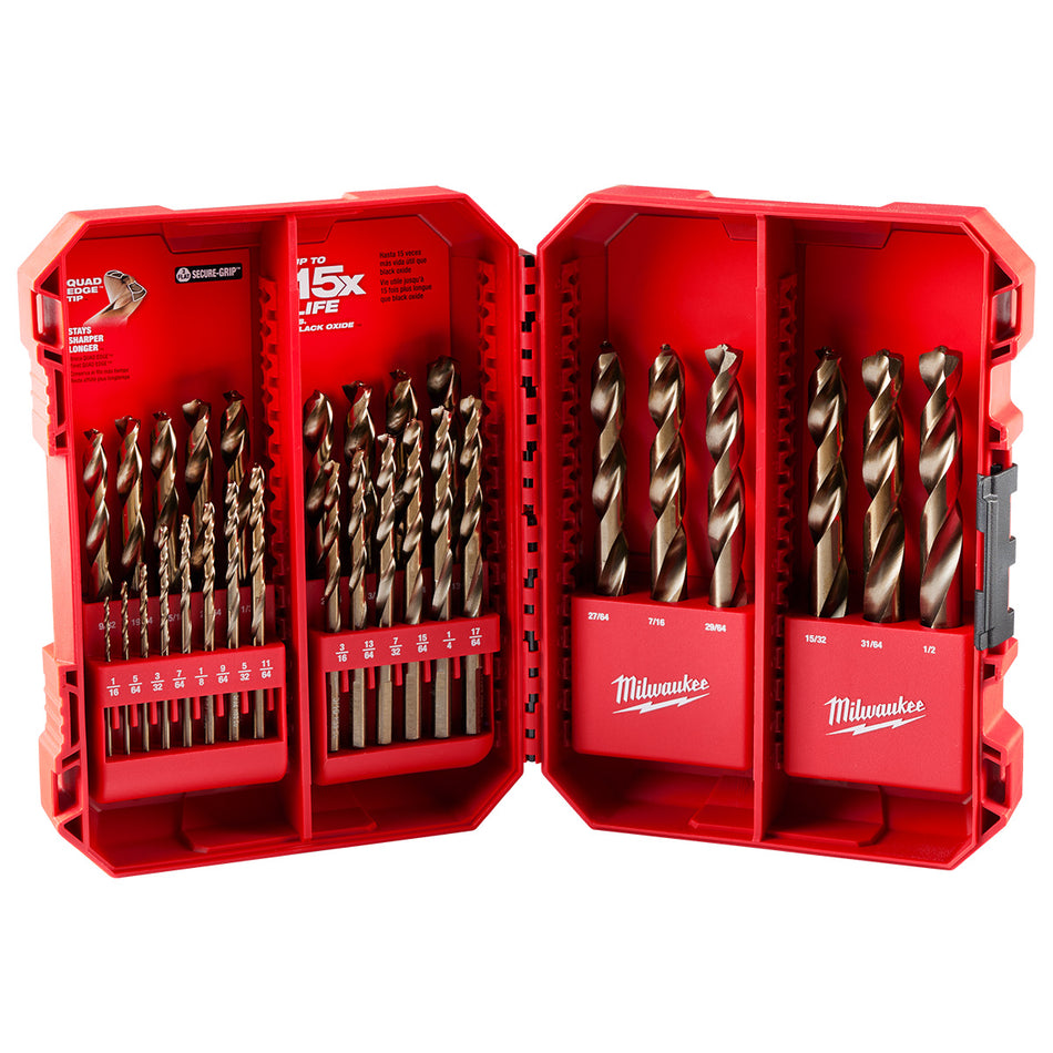 Milwaukee 48-89-2332, RED HELIX™ Cobalt Drill Bit Set – 29PC
