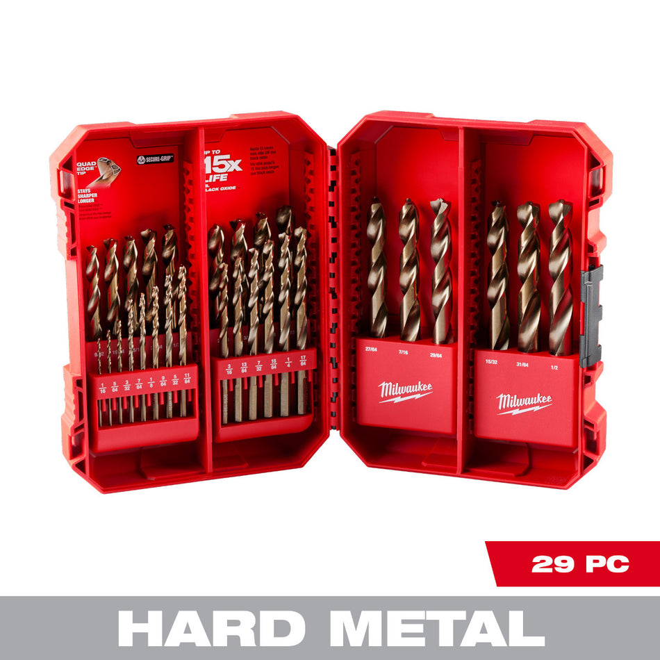 Milwaukee 48-89-2332, RED HELIX™ Cobalt Drill Bit Set – 29PC