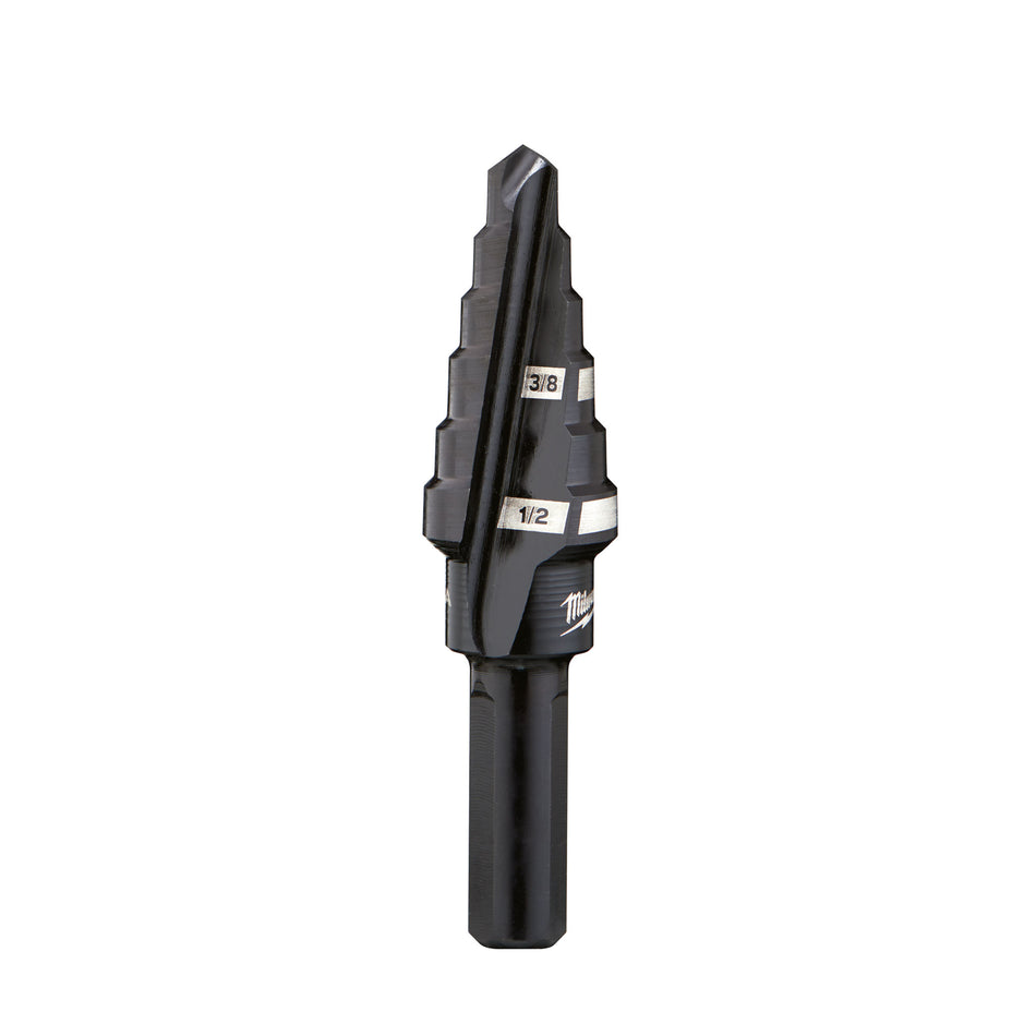 Milwaukee 48-89-9206, #6 Step Drill Bit, 3/8" & 1/2" by 1/16"