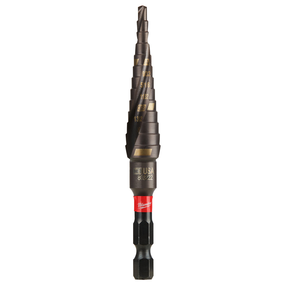 Milwaukee 48-89-9241, SHOCKWAVE Impact Duty Step Drill Bit #1 1/8 - 1/2"