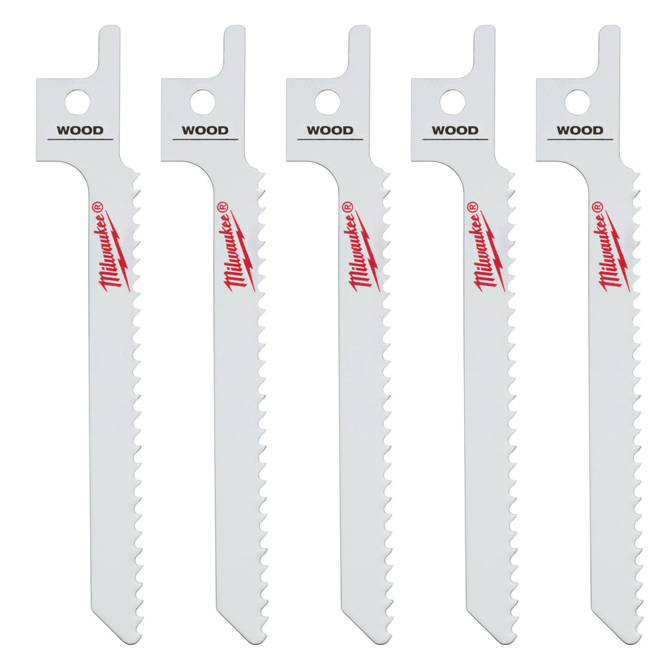Milwaukee 49-00-5310, M12 Hackzall Blade-Wood Scroll (5/pkg)