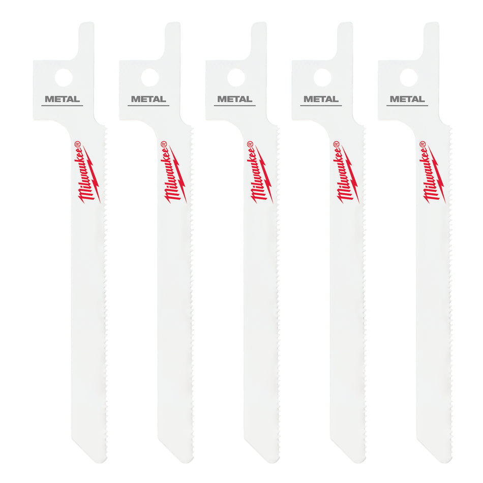 Milwaukee 49-00-5324, M12 Hackzall Blade-Metal Scroll (5/pkg)