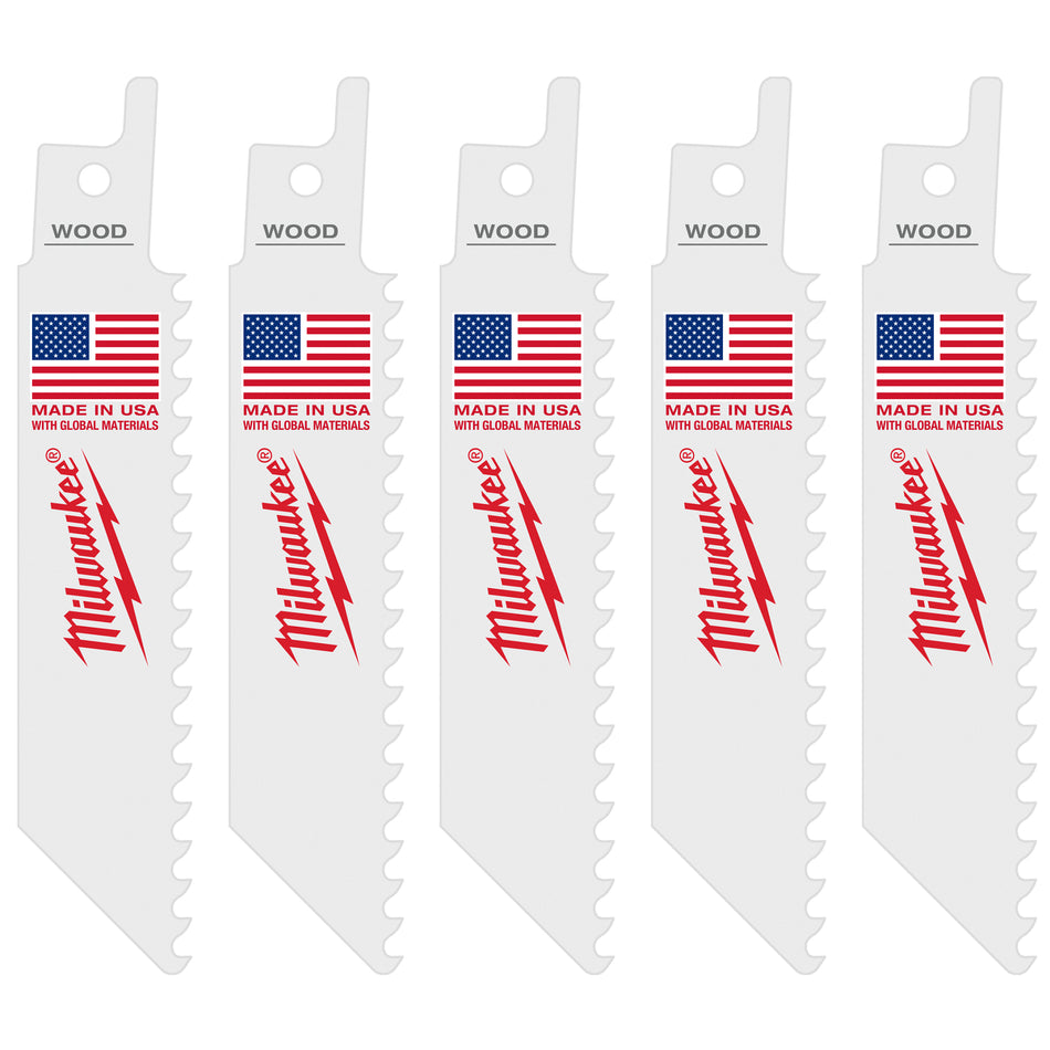 Milwaukee 49-00-5460, M12 Hackzall Blade-Wood  (5/pkg)