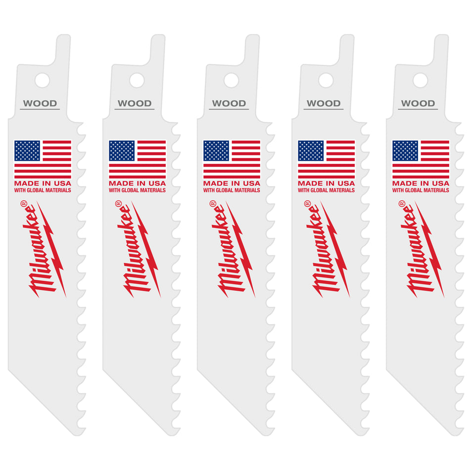 Milwaukee 49-00-5460, M12 Hackzall Blade-Wood  (5/pkg)