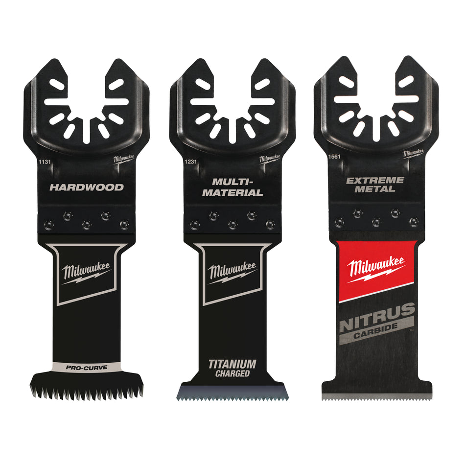 Milwaukee 49-10-9001, OPEN-LOK 3PC ALL PURPOSE MULTI-TOOL BLADE VARIETY PACK