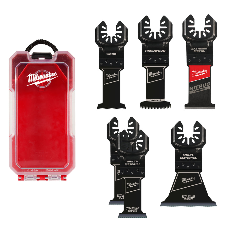 Milwaukee 49-10-9112, 6 pc Open-Lok Multi-Tool Blade Kit