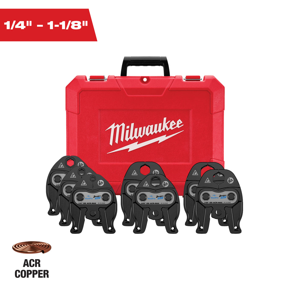 Milwaukee 49-16-2462Z, ¼”- 1-1/8” ZoomLock® MAX Press Jaw Kit for M12™ FORCE LOGIC™ Press Tools