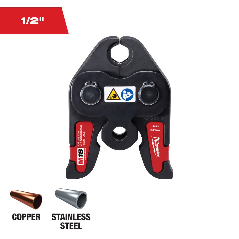 Milwaukee 49-16-2650R, 1/4" RLS ACR Press Jaw for M18 FORCE LOGIC Press Tools
