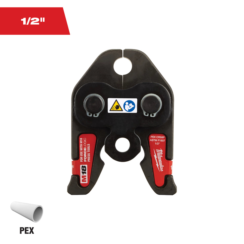 Milwaukee 49-16-2651C, 1/2" PEX Crimp (F1807 & F2159) Jaw for M18â„¢ FORCE LOGICâ„¢ Press Tools