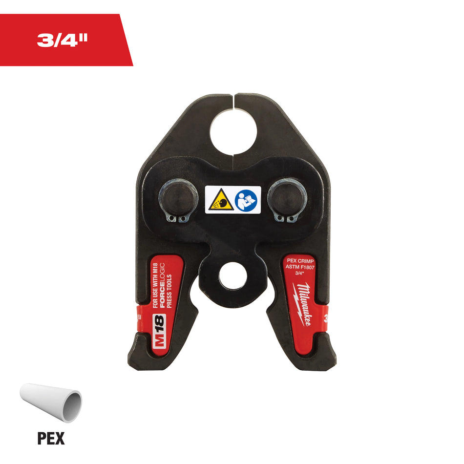 Milwaukee 49-16-2653C, 3/4" PEX Crimp (F1807 & F2159) Jaw for M18â„¢ FORCE LOGICâ„¢ Press Tools