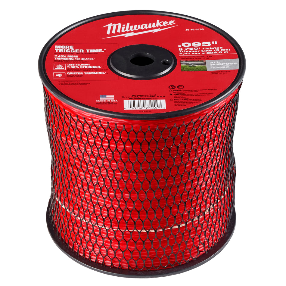 Milwaukee 49-16-2783, 750' Spool of .095″ Trimmer Line