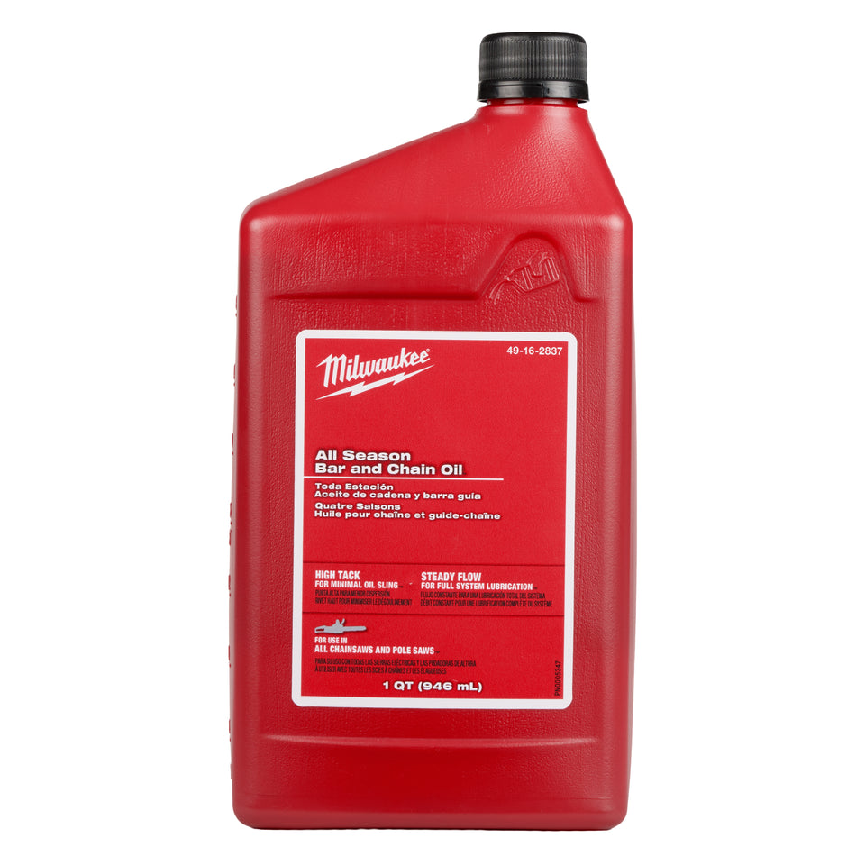 Milwaukee 49-16-2837, 1 Quart All Season Bar and Chain Oil