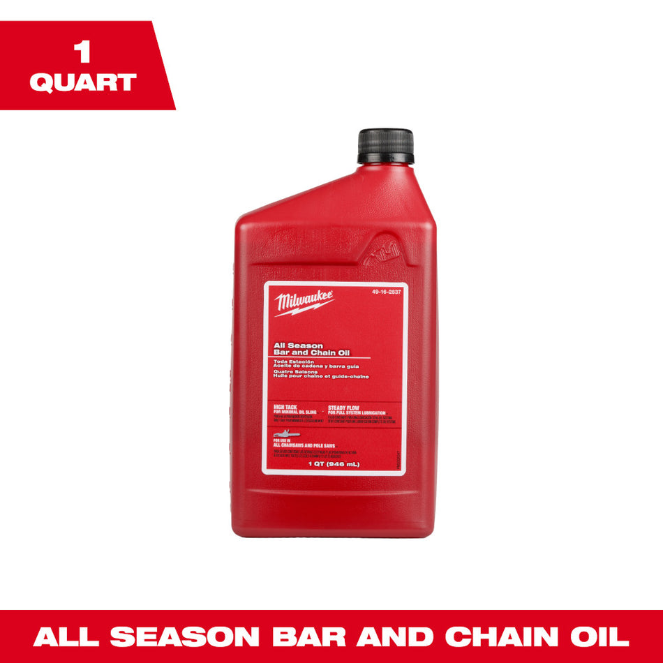 Milwaukee 49-16-2837, 1 Quart All Season Bar and Chain Oil