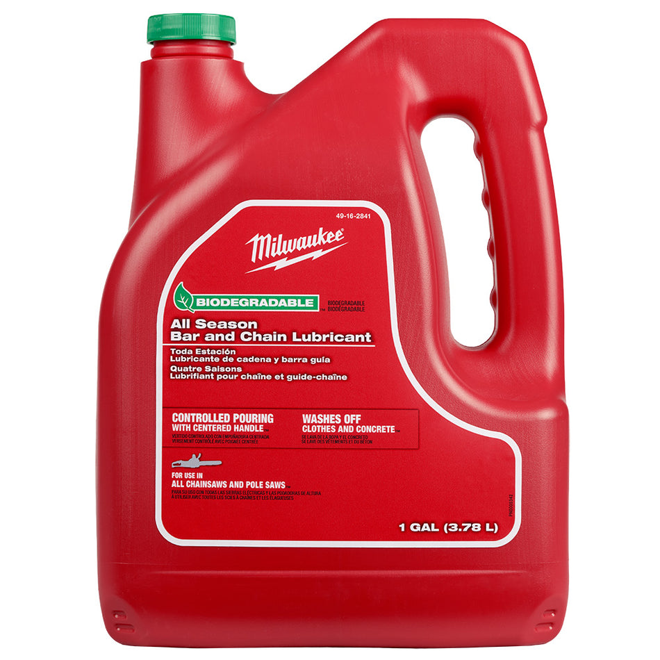 Milwaukee 49-16-2841, 1 Gallon Biodegradable All Season Bar and Chain Lubricant