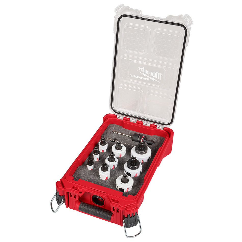 Milwaukee 49-22-4702, 12PC QUIK LOK™ HOLE DOZER™ Bi-Metal Kit with PACKOUT™ Compact Organizer