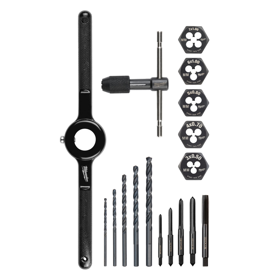 Milwaukee 49-22-5601, Metric Tap and Die Set 17-Piece