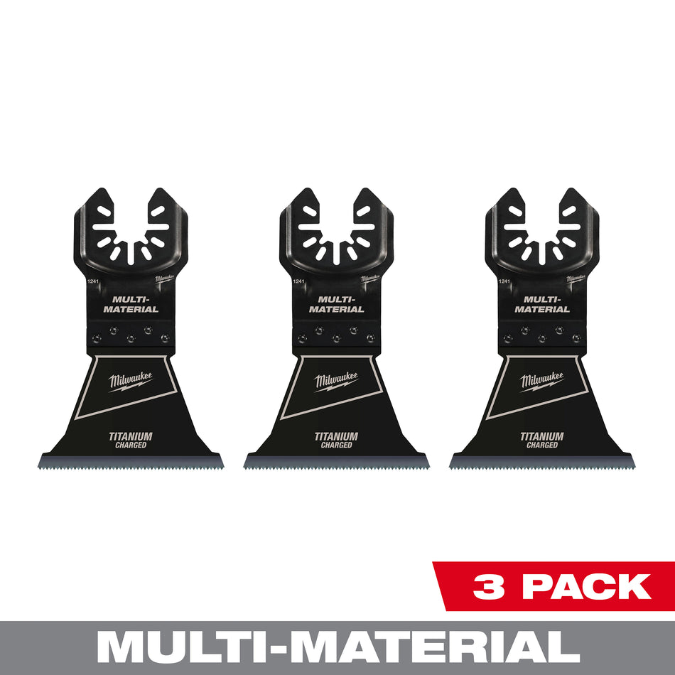 Milwaukee 49-25-1243, 2-1/2" Open-Lok Titanium Enchanced Bi-Metal Multi-Material Blade (3/pkg)