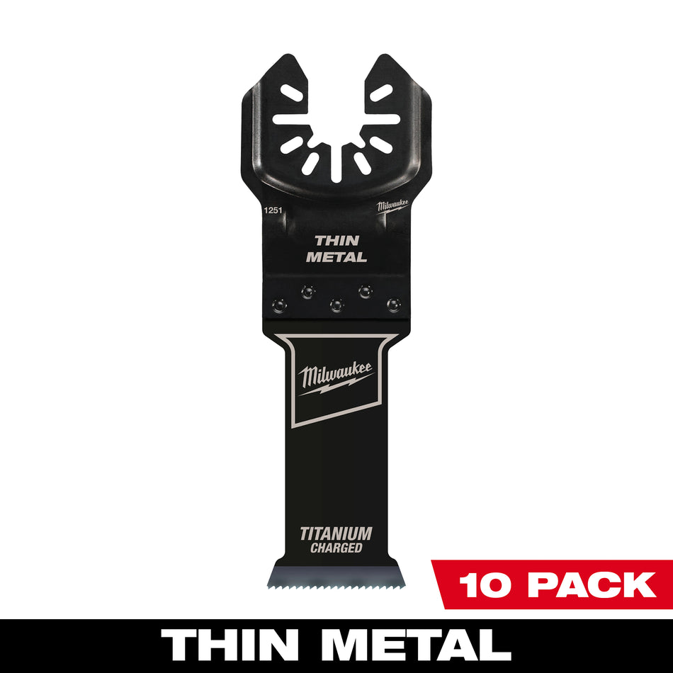Milwaukee 49-25-1259, OPEN-LOK 1-1/8" TITANIUM ENHANCED BI-METAL METAL BLADES 10PK