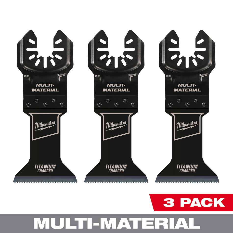 Milwaukee 49-25-1263, Open-Lok 1-3/4'' Titanium Enhanced Bi-Metal Metal Blades (3/pkg)