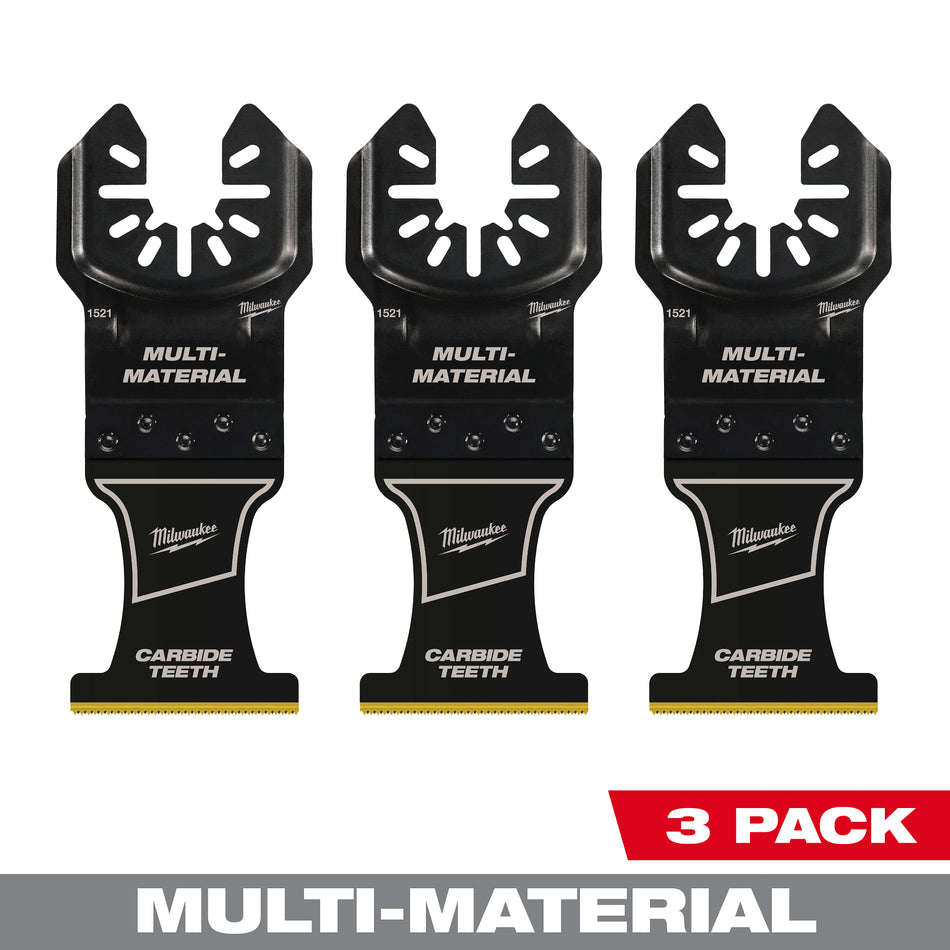 Milwaukee 49-25-1523, Open-Lok 1-3/8'' Titanium Enhanced Carbide Teeth Multi-Material Blade (3/pkg)