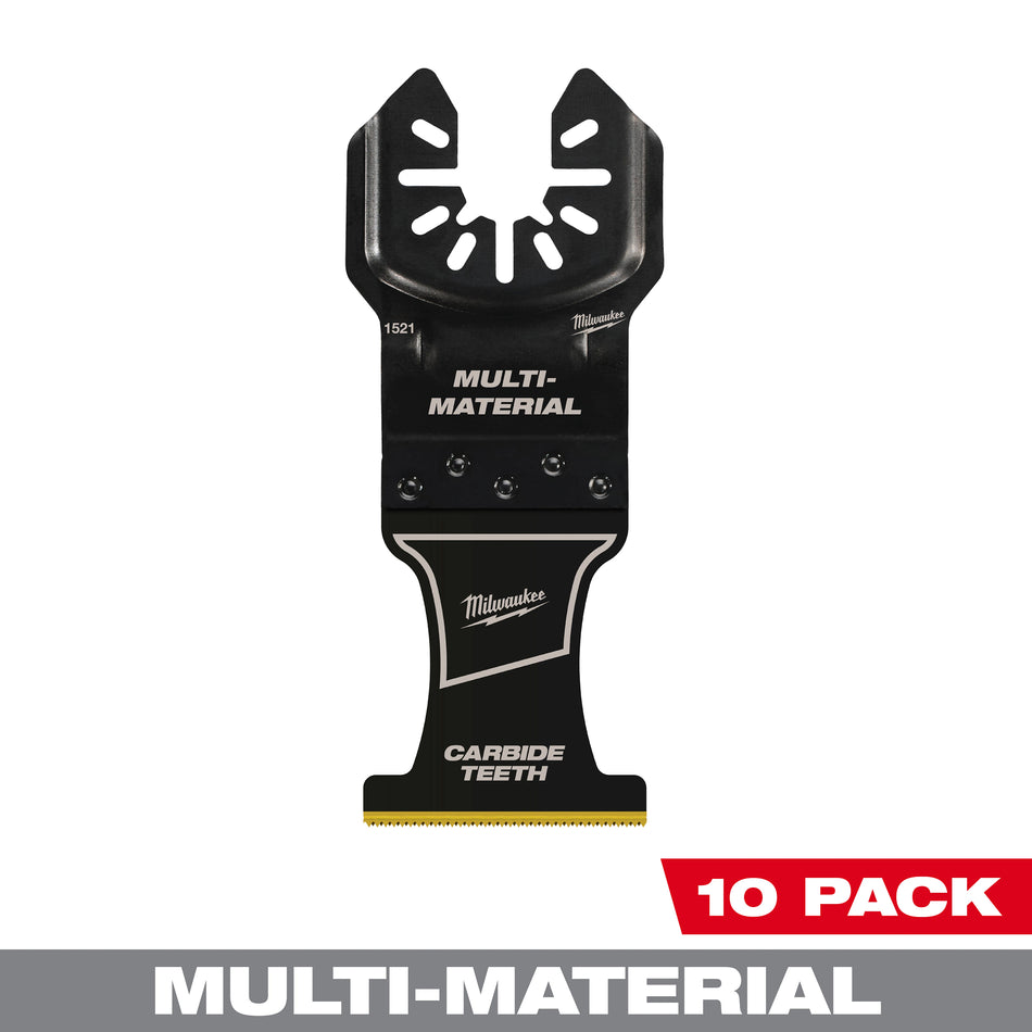 Milwaukee 49-25-1529, 1-3/8in Universal Fit OPEN-LOK TITANIUM CHARGED Bi-Metal Multi-Material Blades - 10pk