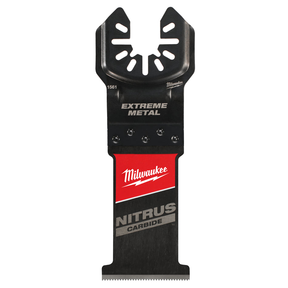 Milwaukee 49-25-1569, NITRUS CARBIDE™ Extreme Metal Universal Fit OPEN-LOK™ Multi-Tool Blade 10PK