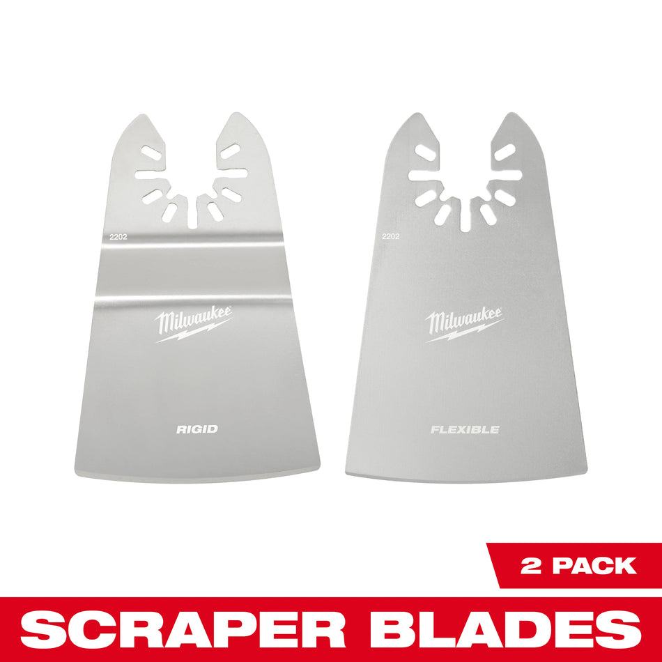 Milwaukee 49-25-2202, OPEN-LOK 2" RIGID & 2" FLEXIBLE SCRAPER VARIETY PACK 2PC