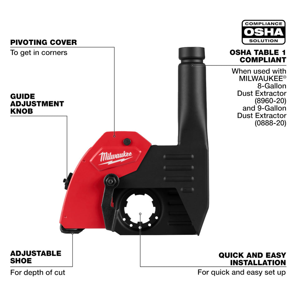 Milwaukee 49-40-6215, 6" Tuckpointing Dust Shroud
