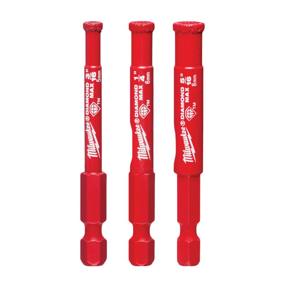 Milwaukee 49-56-0500, Milwaukee® Diamond Max™ Hole Saw Bit Set - 3PC
